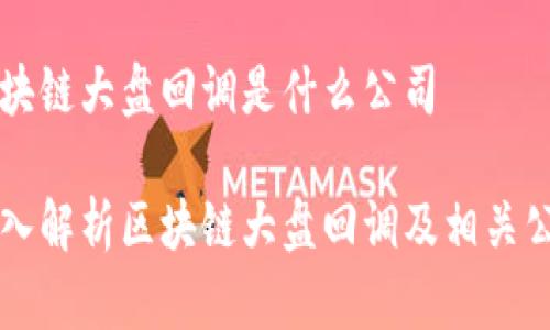 区块链大盘回调是什么公司
深入解析区块链大盘回调及相关公司
