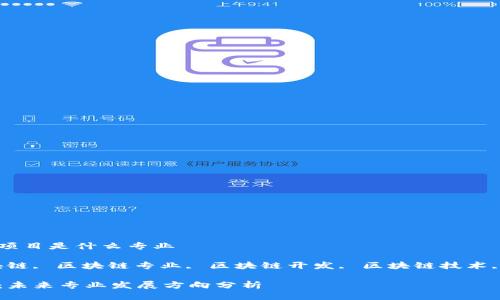 区块链一类项目是什么专业

关键词：区块链, 区块链专业, 区块链开发, 区块链技术, 区块链应用

区块链技术：未来专业发展方向分析